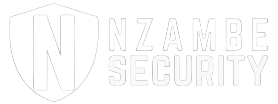 Nzambe Security Logo in white